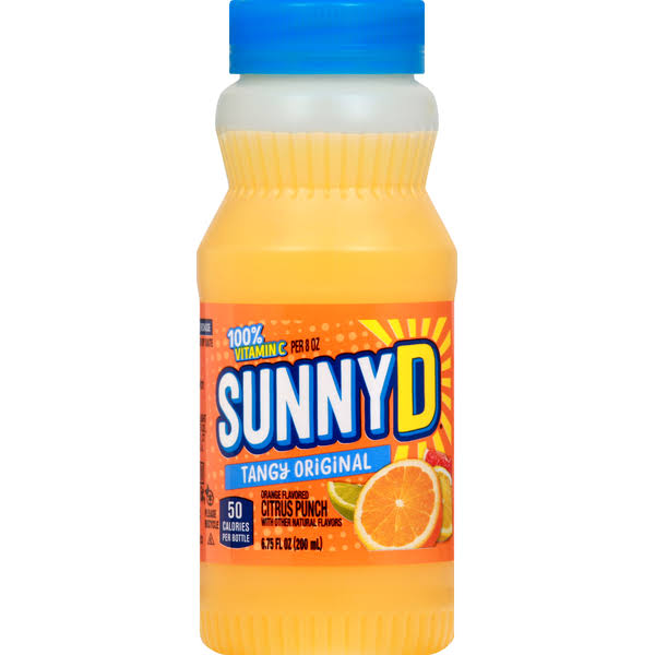 Sunny D Citrus Punch, Tangy Original - 6.75 fl oz