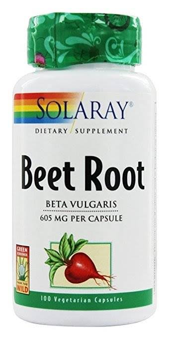 Solaray Beet Root 605mg Dietary Supplement - 100 Capsules
