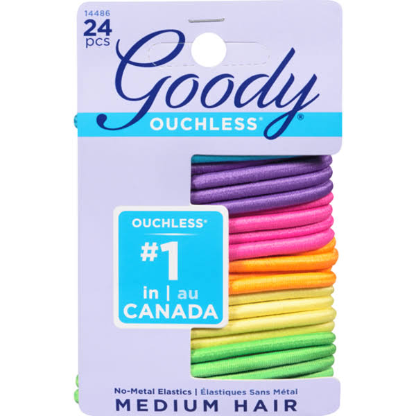 Goody Ouchless Elastics - Neon, 4mm
