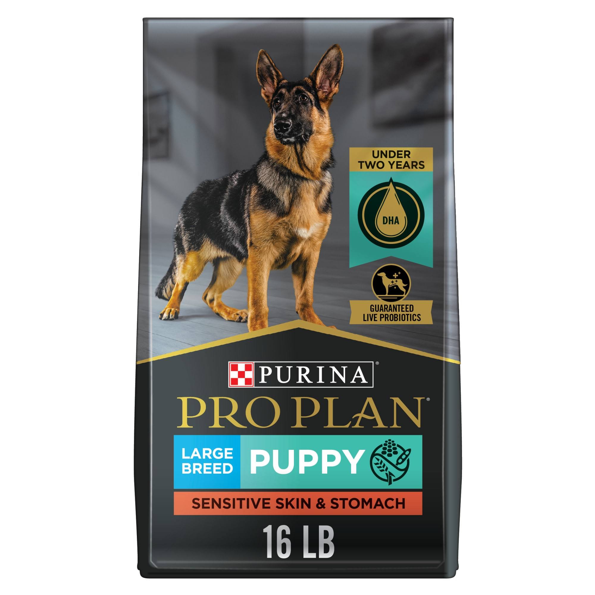Purina Pro Plan Development Sensitive Skin Stomach Salmon Rice With Probiotics Large Breed Dry Puppy Food - 16 lb Bag