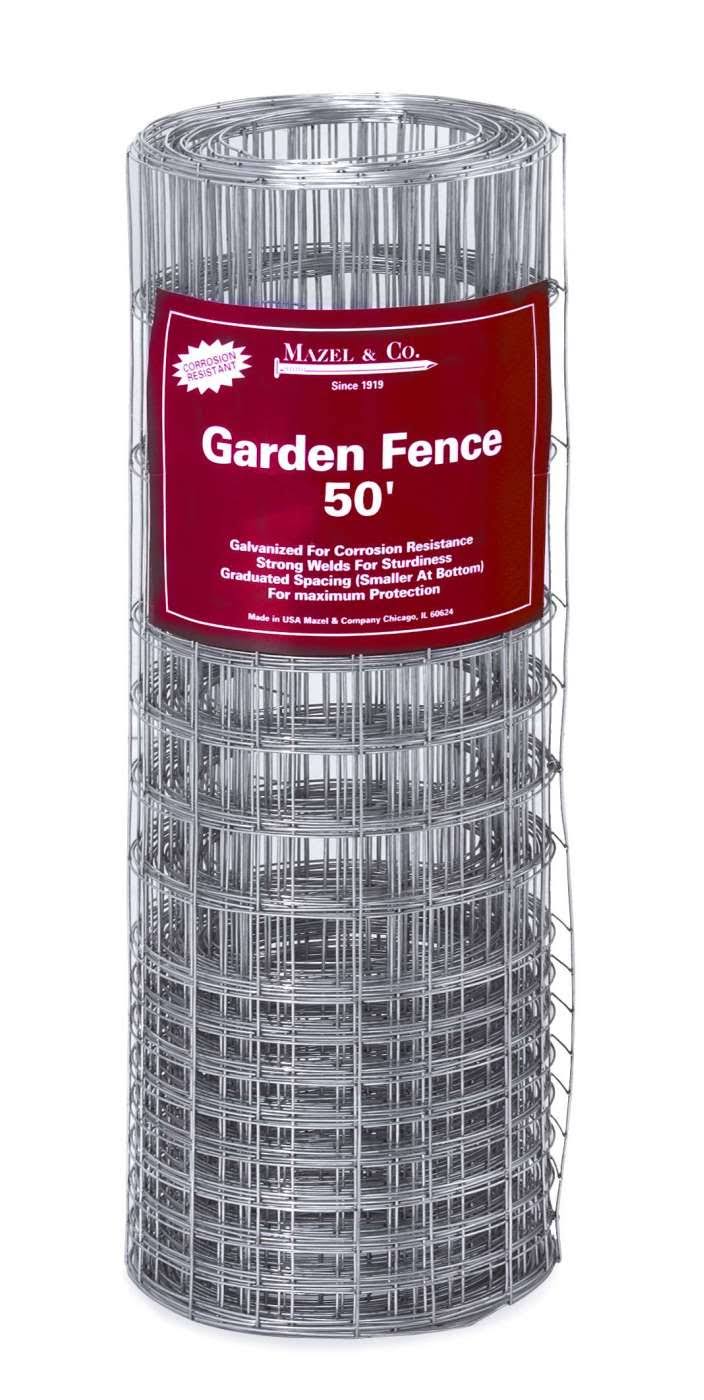 Mazel & Company 40-Inch x 50-Foot Galvanized Garden Fence
