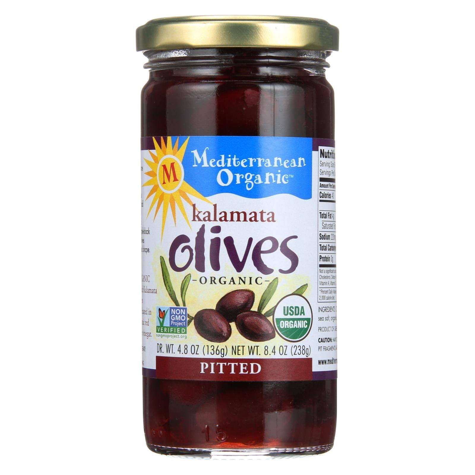 Mediterranean Organics Organic Kalamata Olives - Pitted, 8.4oz
