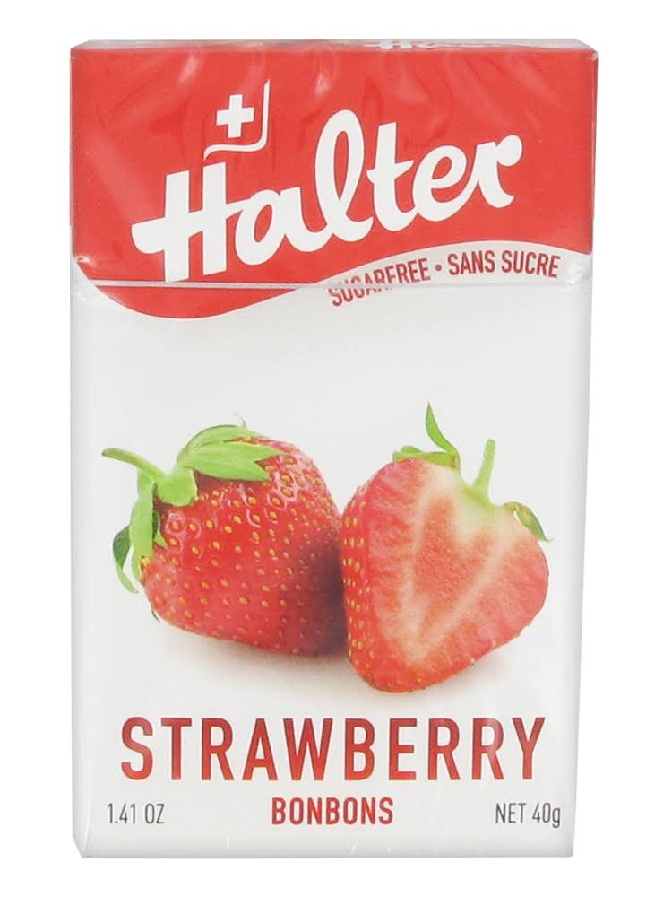 Halter Sugar Free Bonbons - Strawberry, 40g