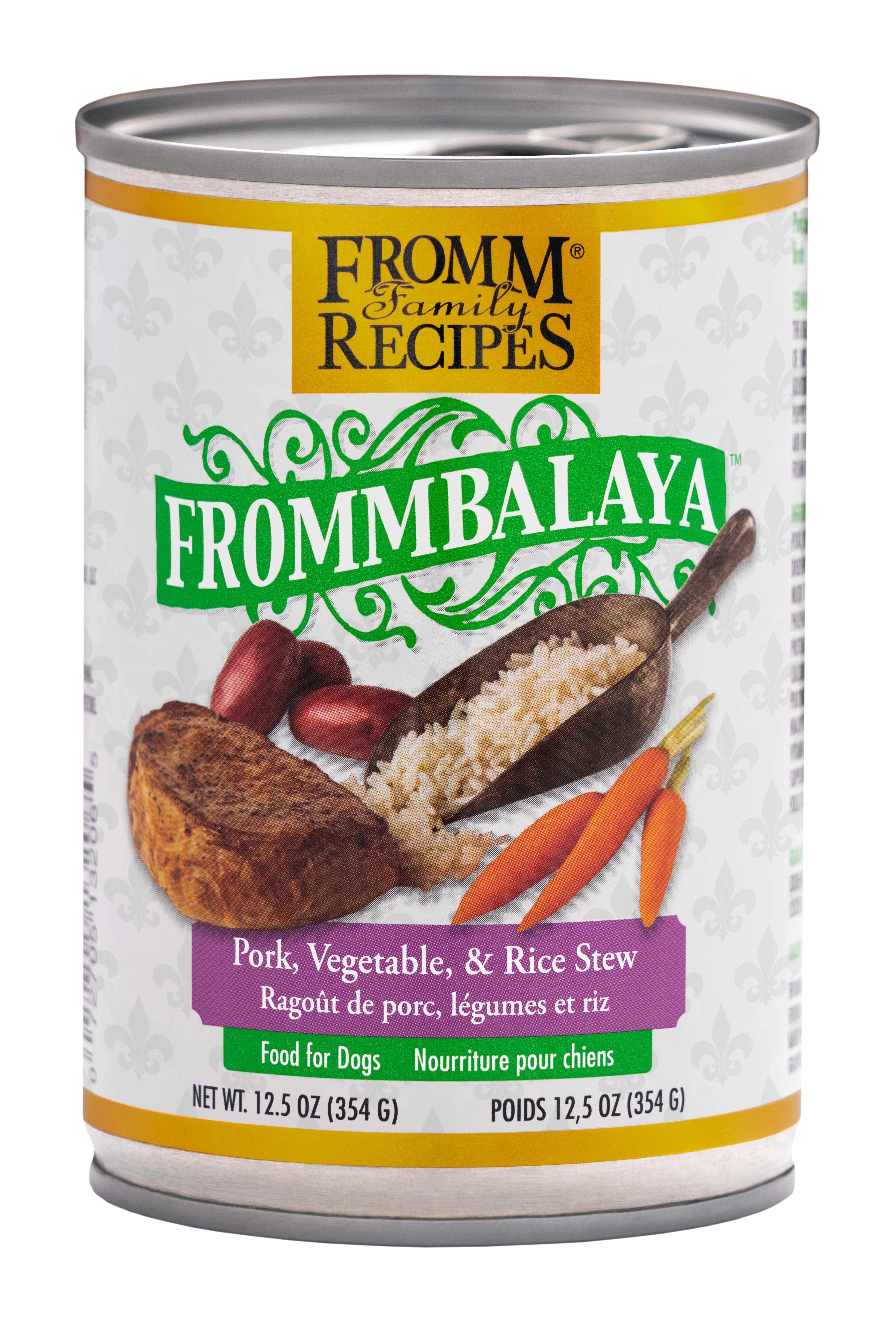 Fromm Frommbalaya Pork, Vegetable, Rice Stew Canned Dog Food - 12.5 oz, Case of 12
