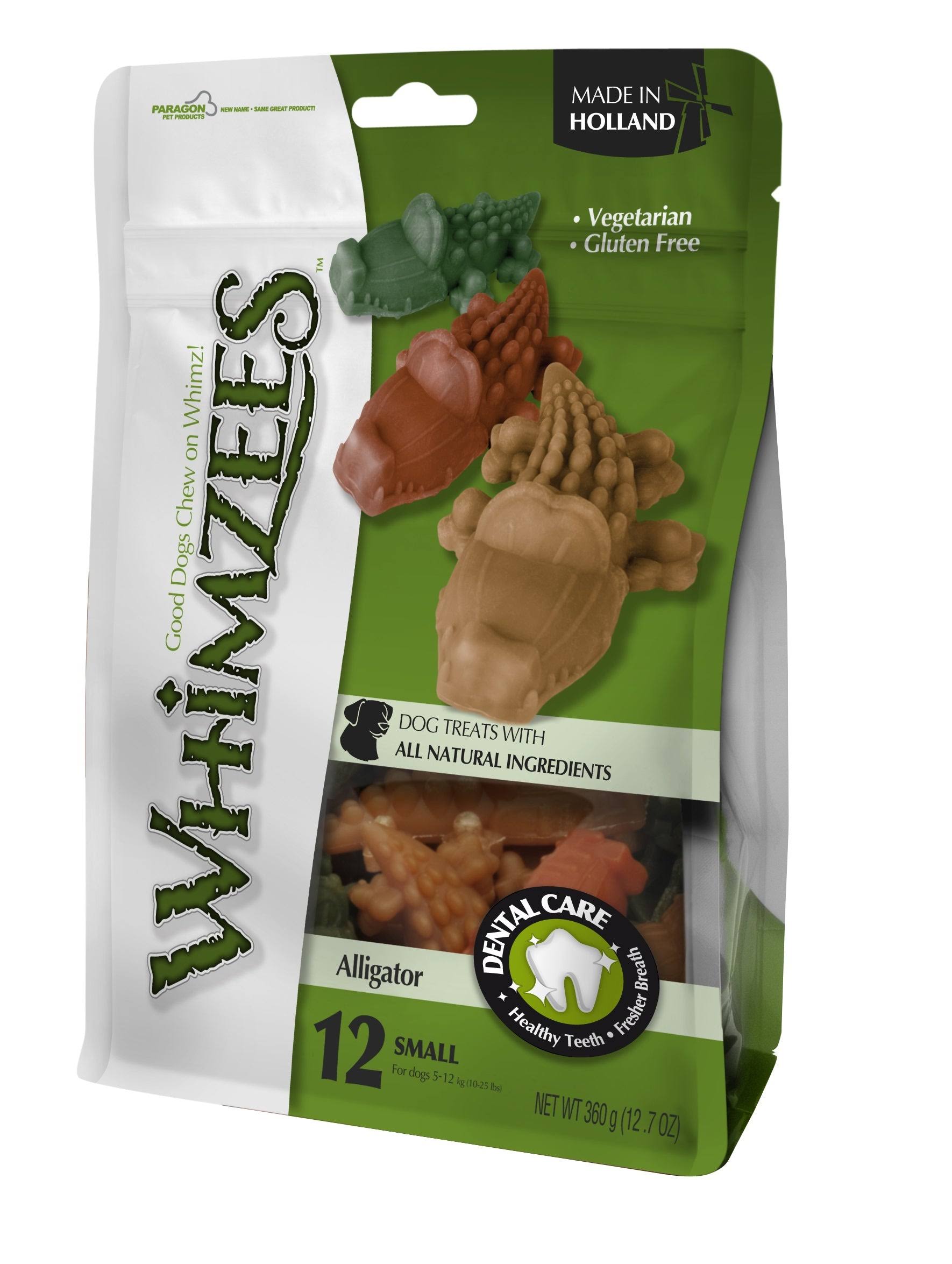 Whimzees Dog Snacks - Alligator, 12 Pack, 360g