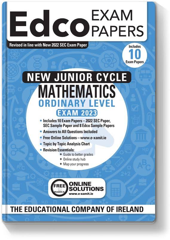 Edco's Junior Certificate Mathematics Ordinary Level Exam Paper