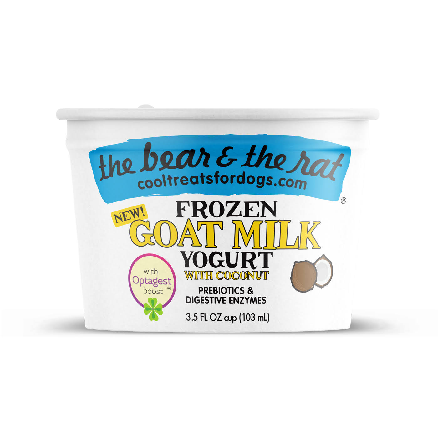 The Bear & The Rat Frozen Goat Milk Yogurt with Coconut