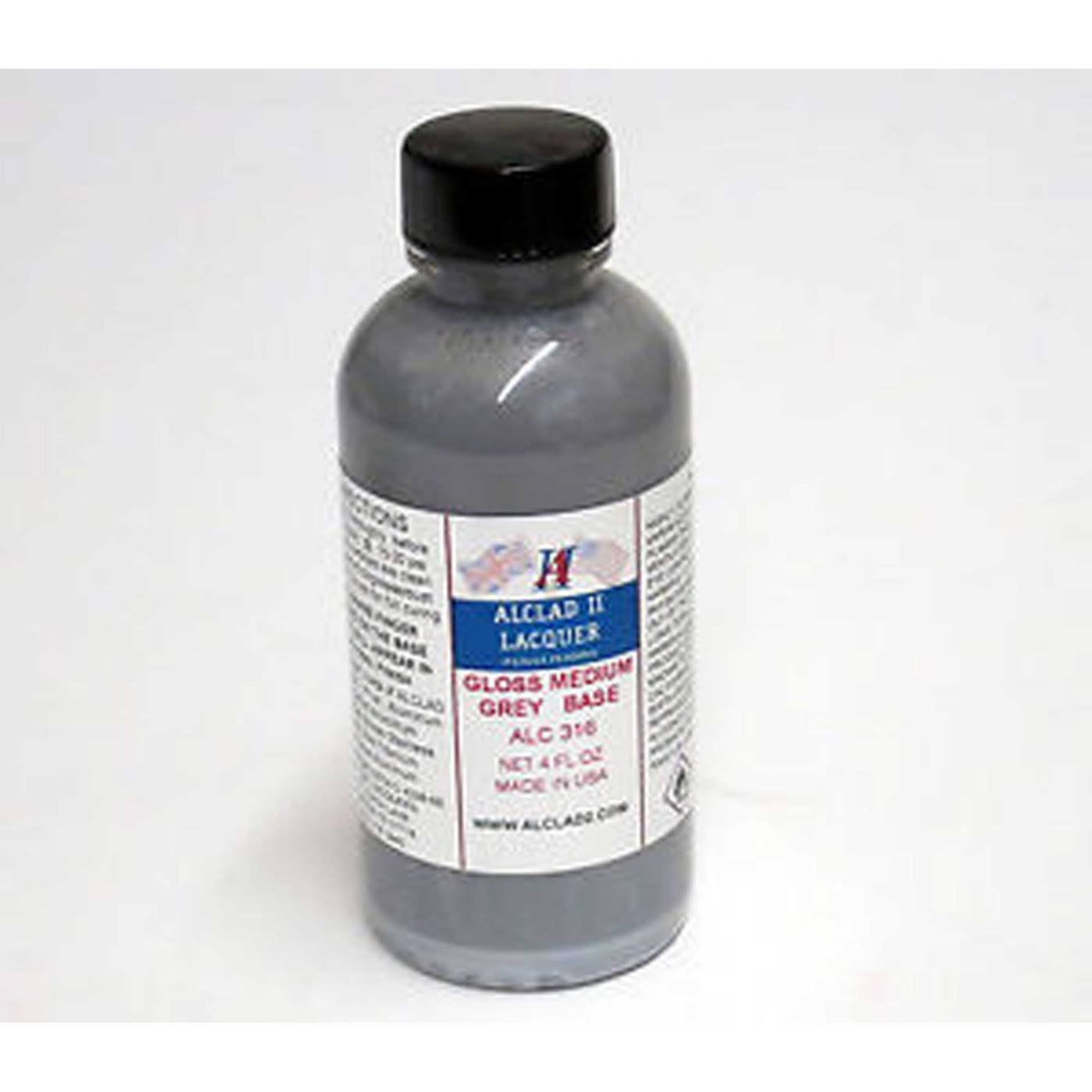 Alclad II 316 Gloss Medium Grey Base 4oz Bottle