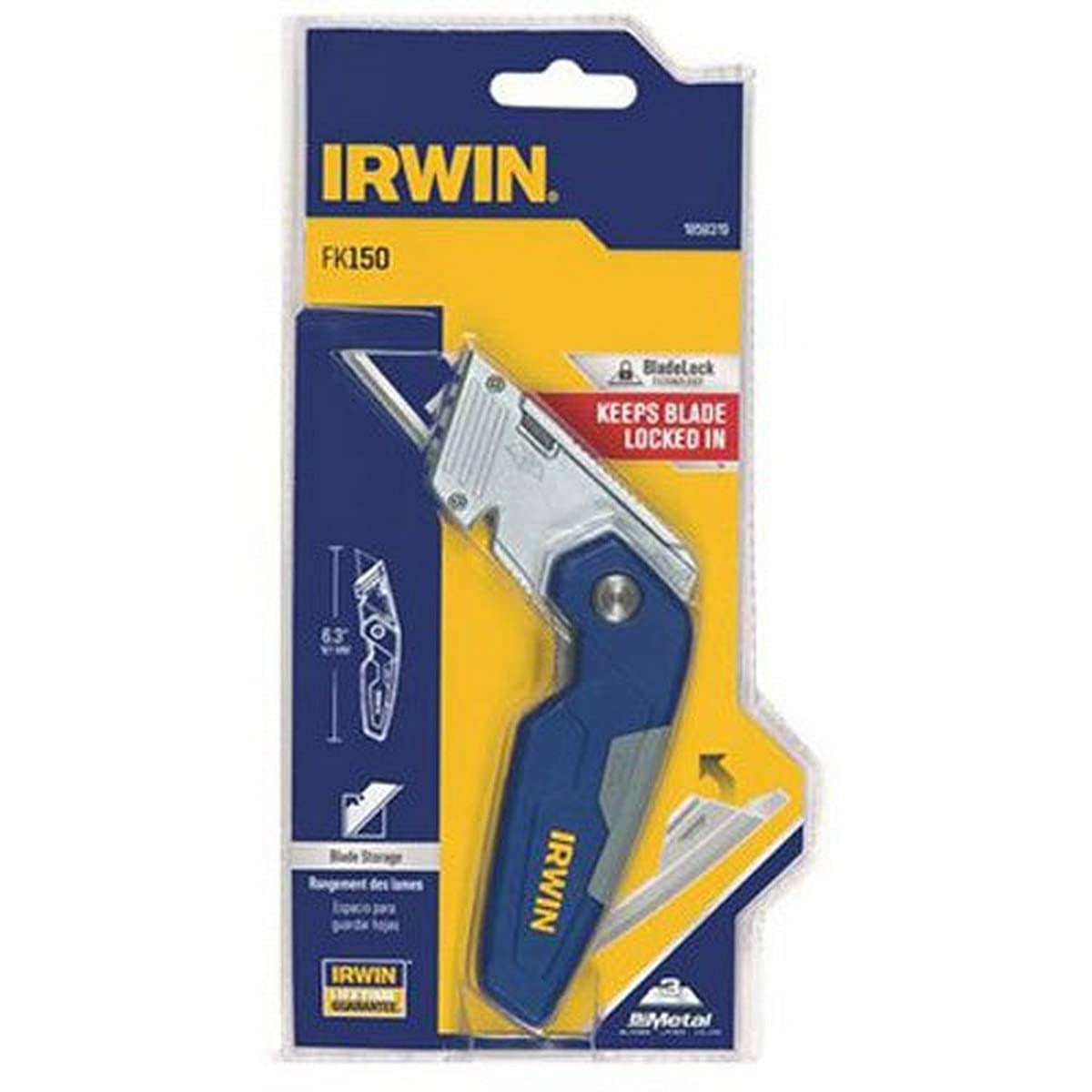 Irwin Tools Folding Utility Knife with Blade Storage