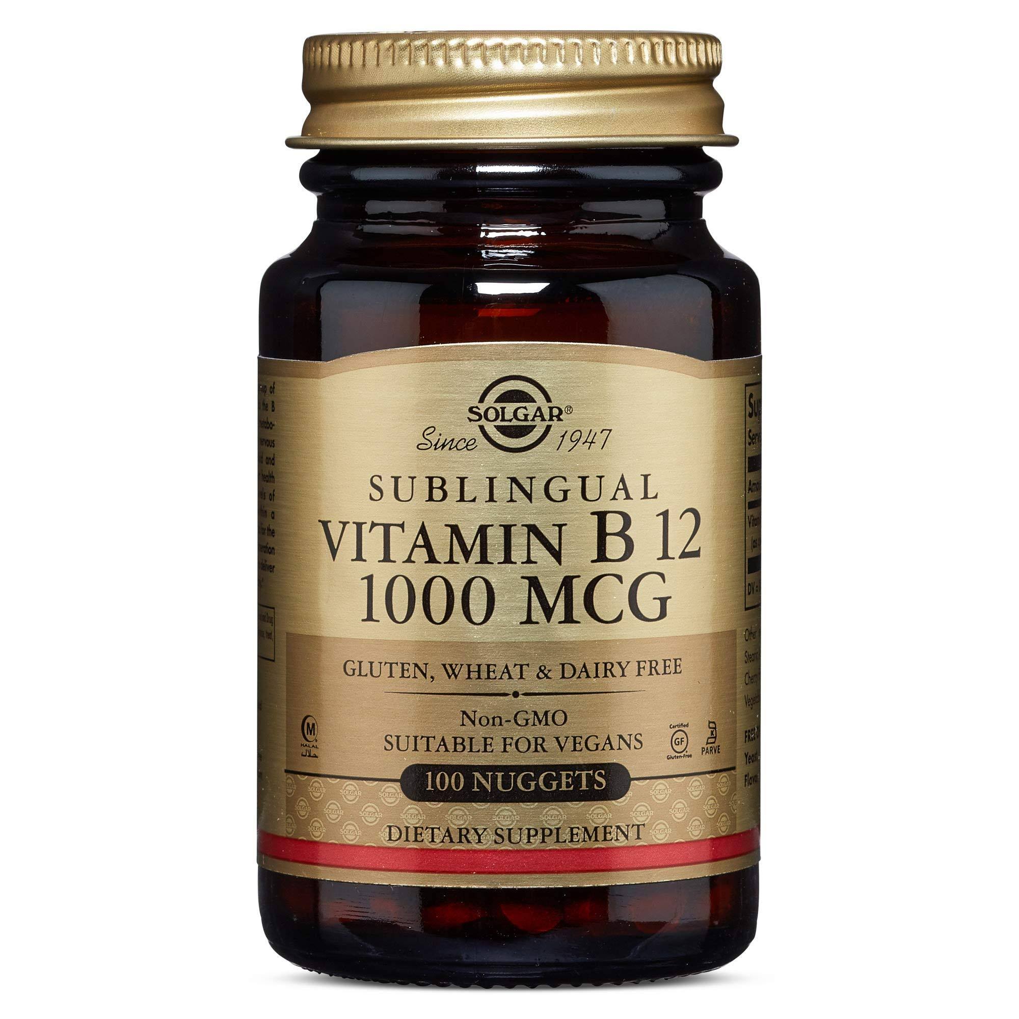 Solgar Sublingual Vitamin B-12 1000mcg - 100 Nuggets