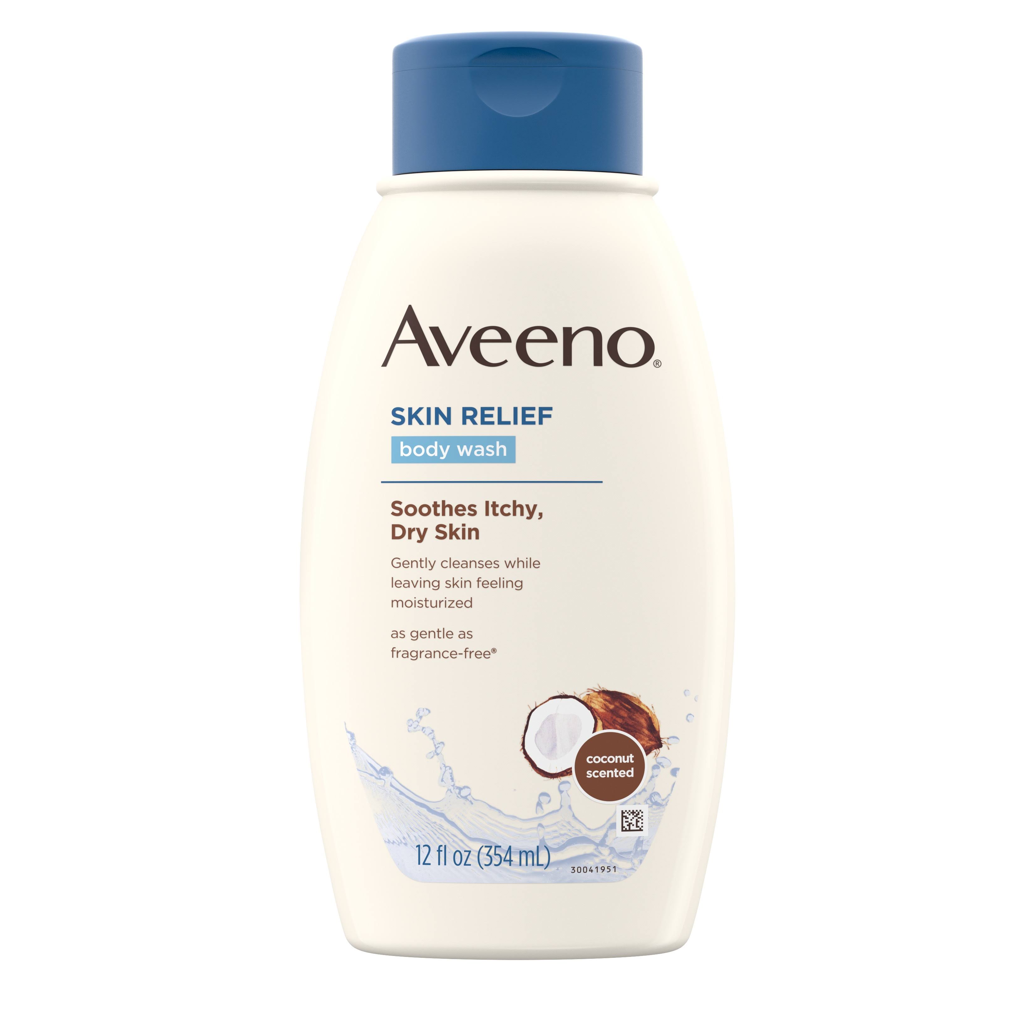 Aveeno Active Naturals Skin Relief Nourishing Coconut Gentle Scent Body Wash - 12 oz