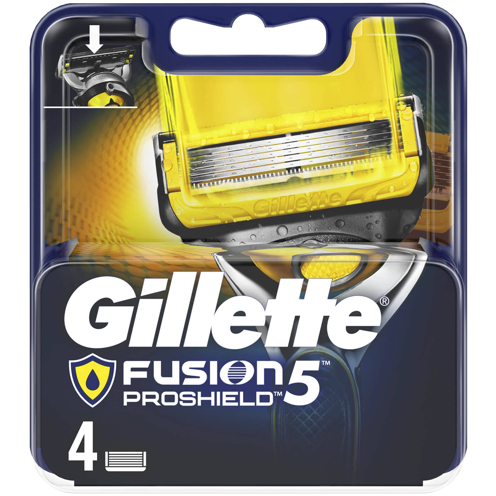 Gillette Fusion ProShield Mens Razor Blades – 4 Blades