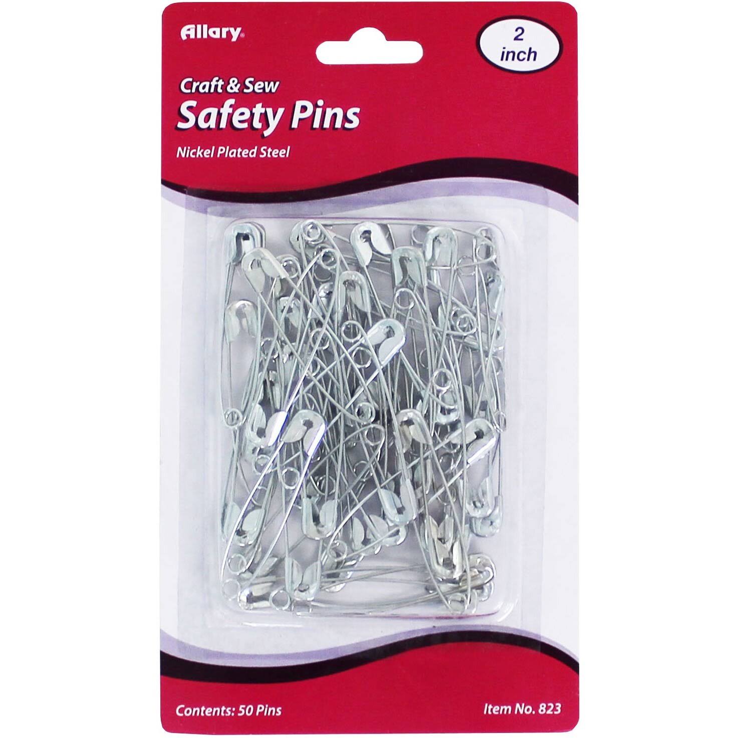 Craft And Hobby Safety Pins - 50ct