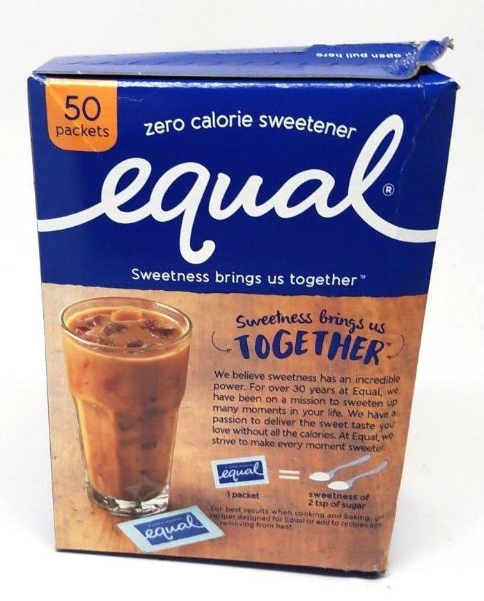 Equal Sweetener Packets - 50ct Boxes, Pack of 12