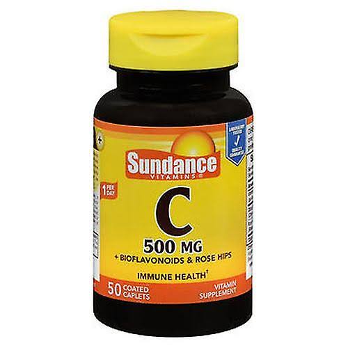 Sundance Vitamin C Bioflavonoids and Wild Rose Hips Capsules - 50ct, 500mg