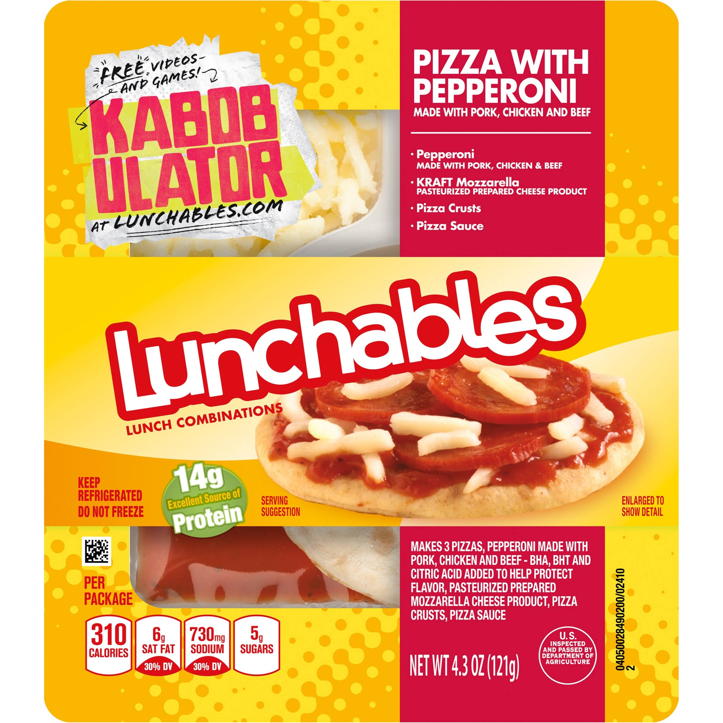 Lunchables Lunch Combinations - Pizza With Pepperoni, 4.3oz