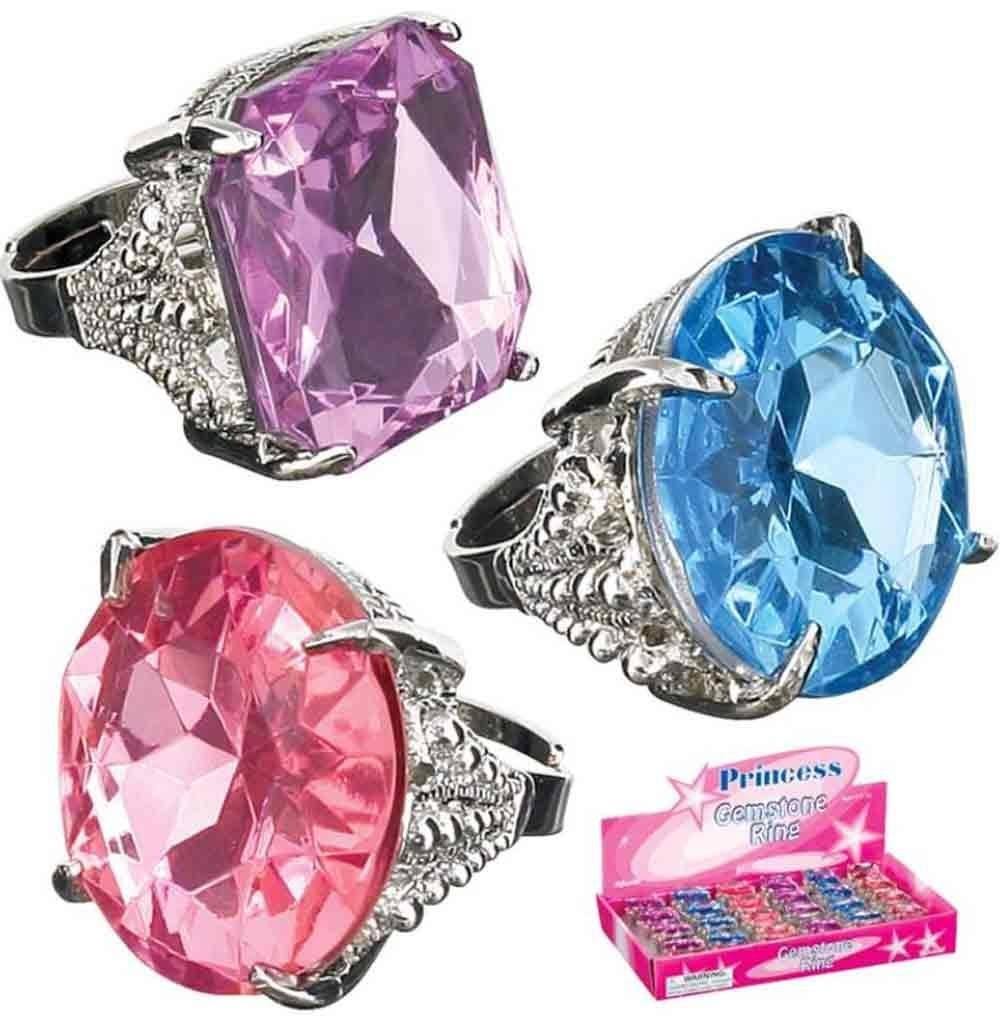Toysmith Princess Gemstone Ring (Sold Individually - Colors Vary)