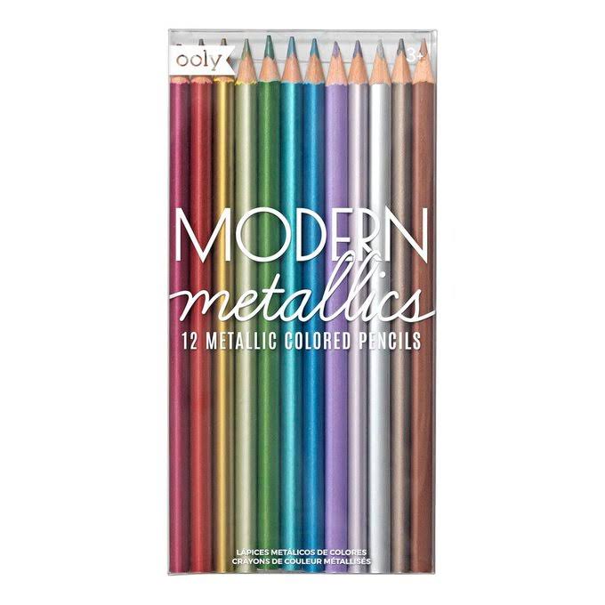 Ooly Modern Metallics Colored Pencils - Set of 12