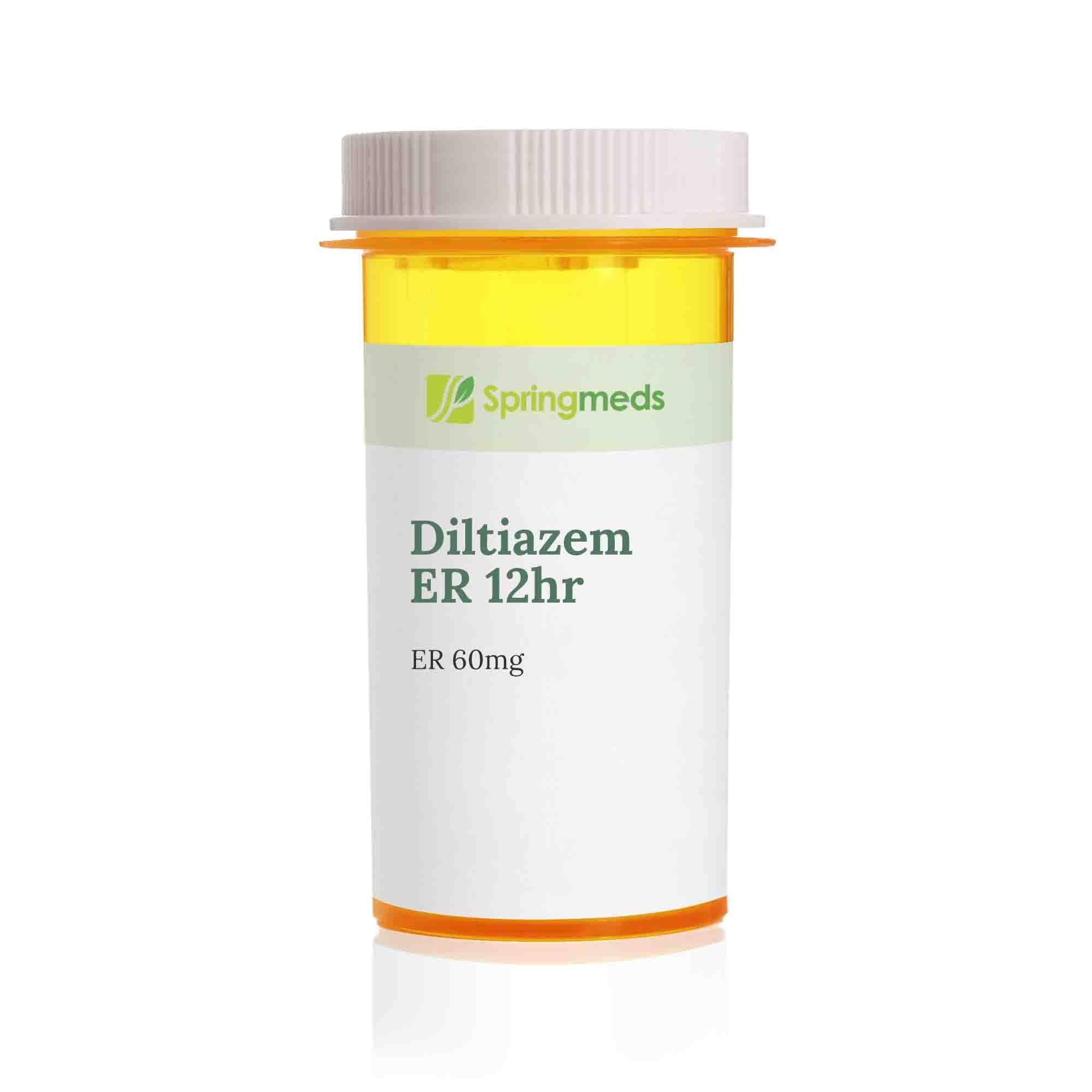 Diltiazem HCL SR (Twice-a-Day) SR Extended Release Capsule (generic Cardizem SR) 60mg - 30 Capsules