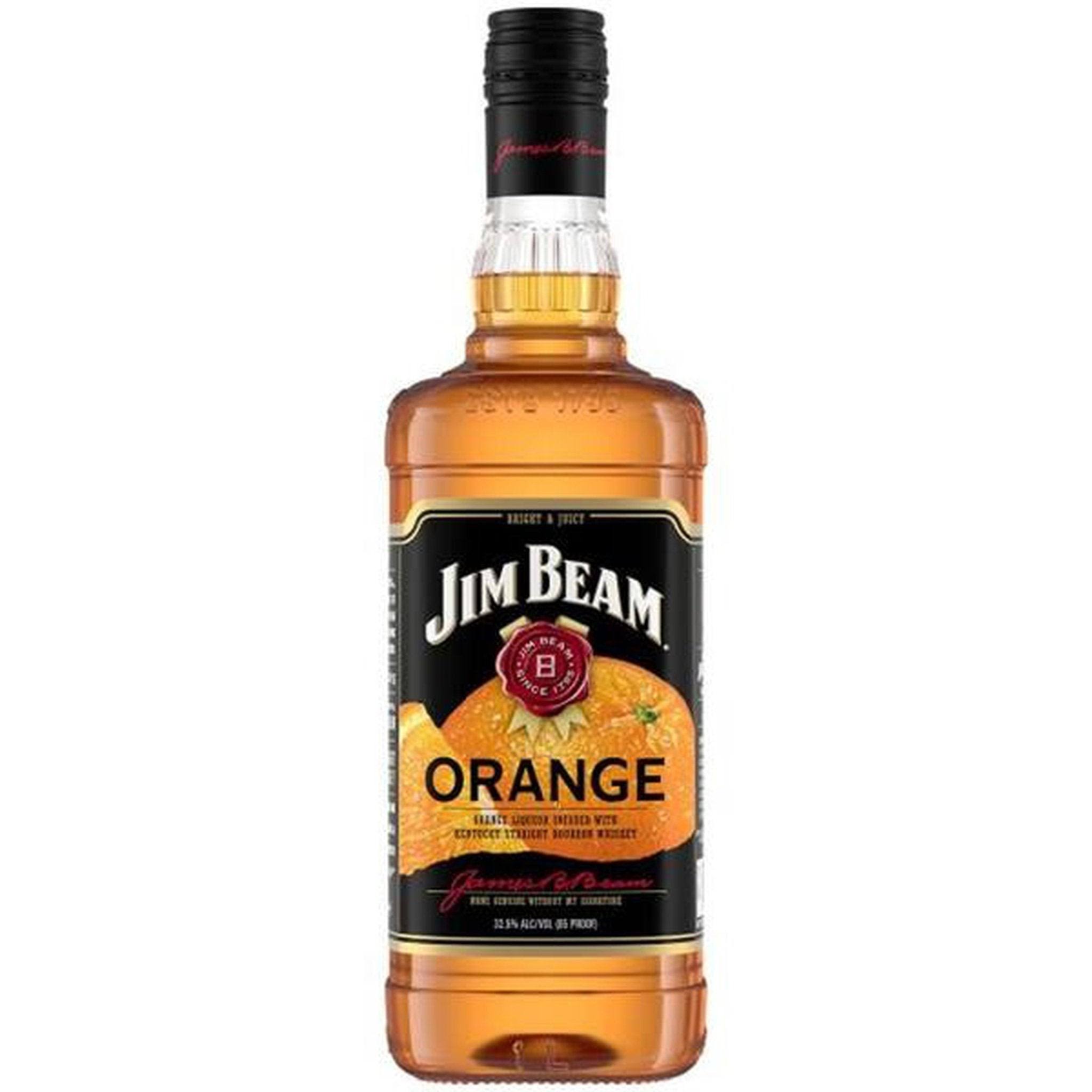 Jim Beam Bourbon Whiskey, Kentucky Straight, Orange - 750 ml