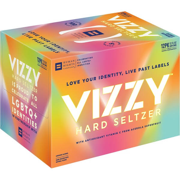 Vizzy Hard Seltzer, Papaya Passionfruit,12 Pack - 12 pack, 12 fl oz