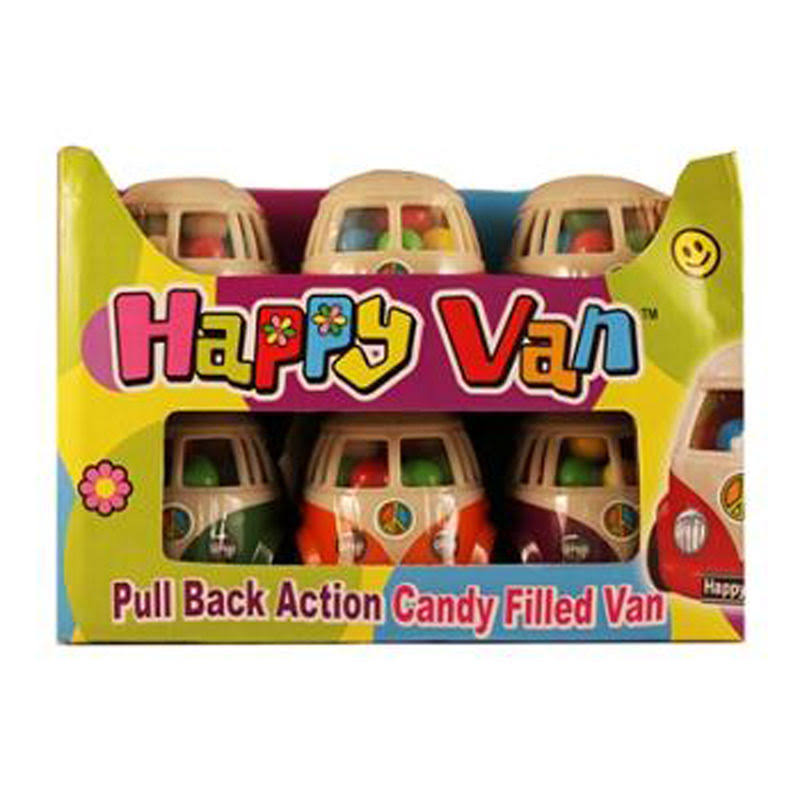 Candy Filled Happy Van Case - Pack 144