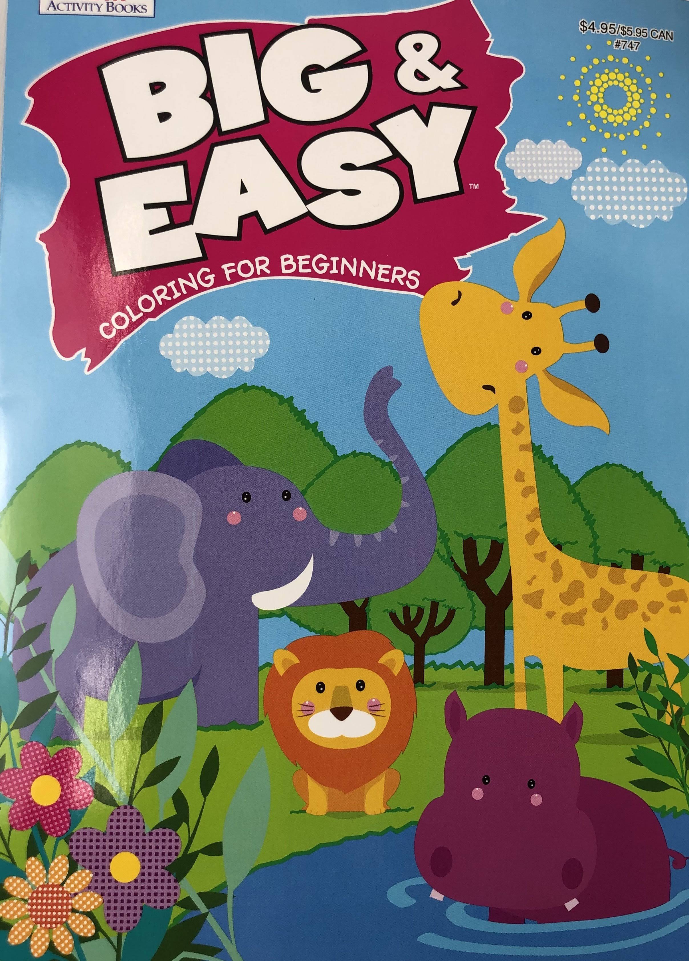 Big & Easy Coloring Book for Beginners - Assorted Designs