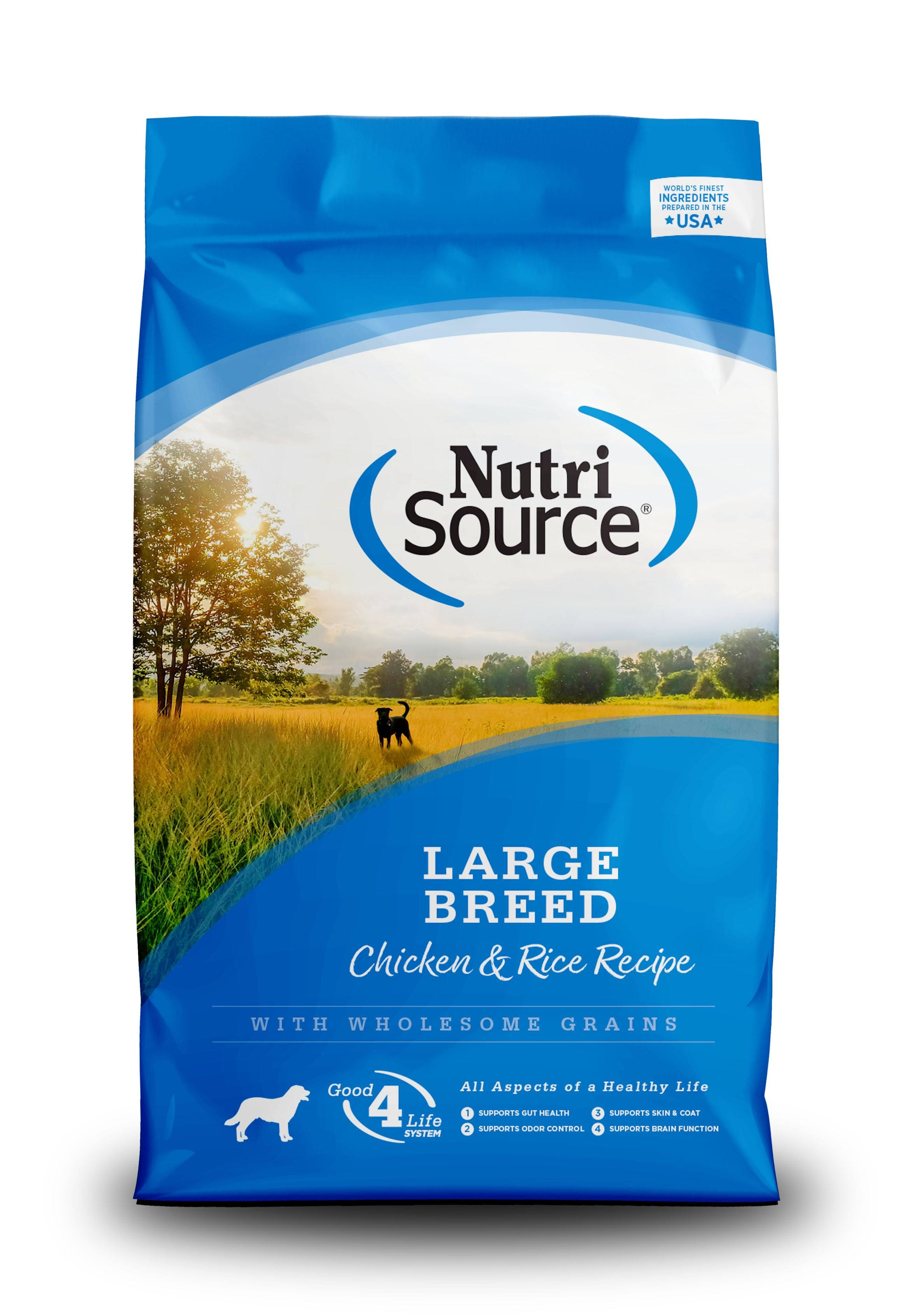 Nutrisource Chicken & Rice Large Breed Dry Dog Food 30 LB