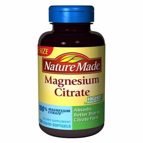 Nature Made Magnesium Citrate - 60 Liquid Softgels, 250mg
