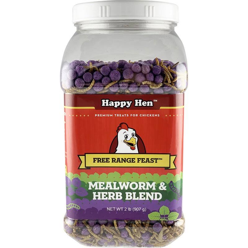 Happy Hen Treats Free Range Feast Mealworm & Herb
