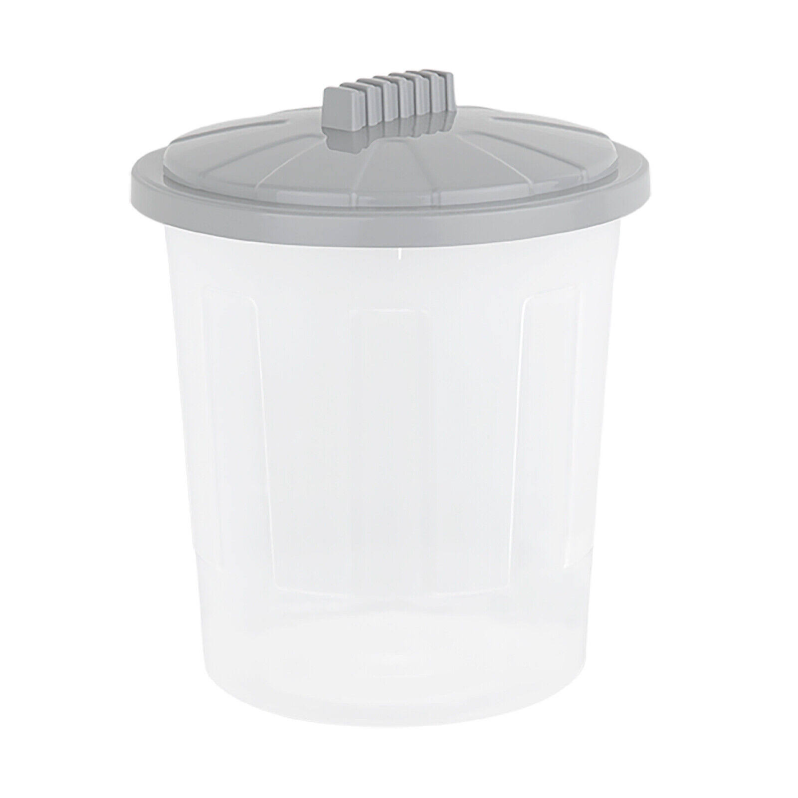 21L Clear Food Grade Plastic Bin with Twist Lock Lid Home Toy Storage Container