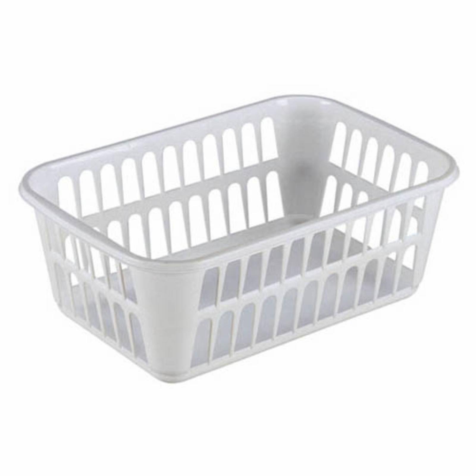 Sterilite Plastic Storage Basket - White, Medium
