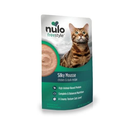 Nulo Freestyle Cat Food Mousse, Chicken & Duck, Nutritious, Delicious Wet Cat Food with Silky Texture - 2.8 Ounce