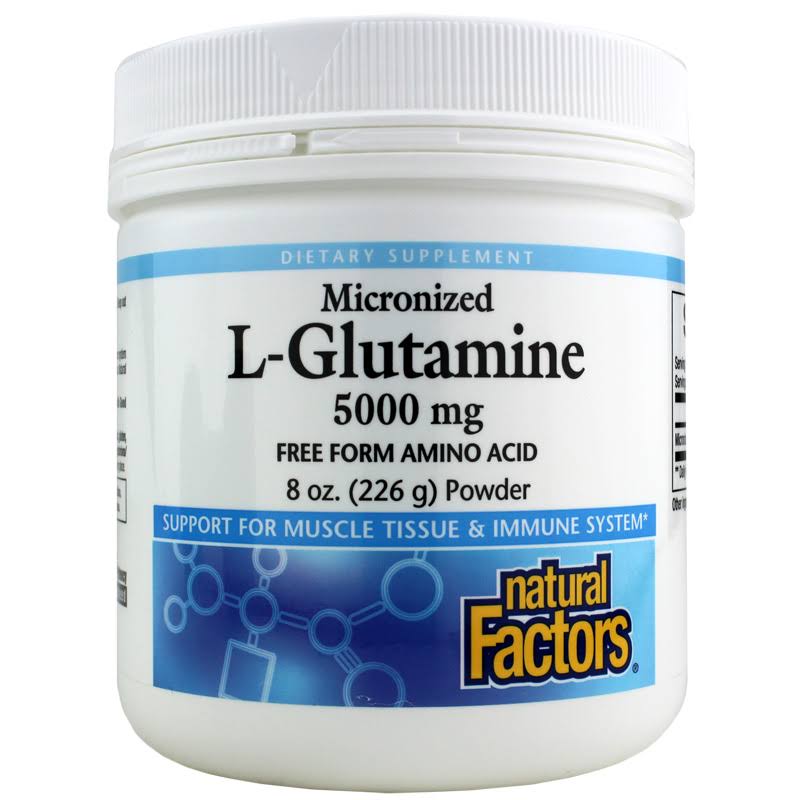 Natural Factors Micronized L-Glutamine Powder - 5000mg, 226g