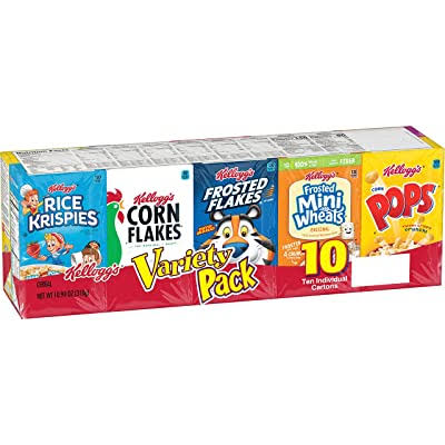 Kellogg's Assorted Cereal Variety Pack - 10ct, 10.94oz