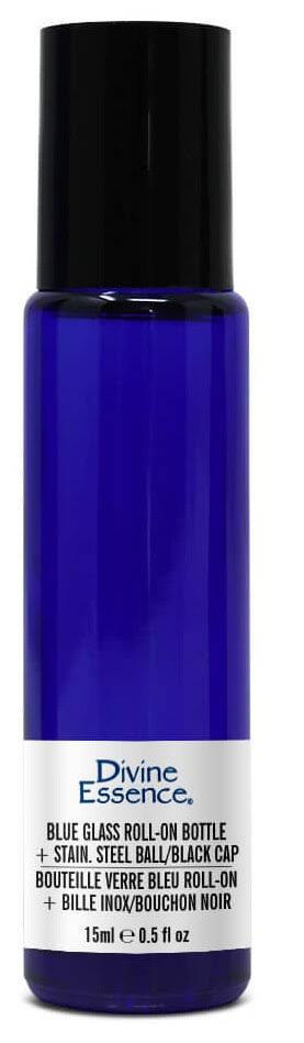 Divine Essence Bl. Glass Roll-On Bottle 15ml + SS | Vitarock
