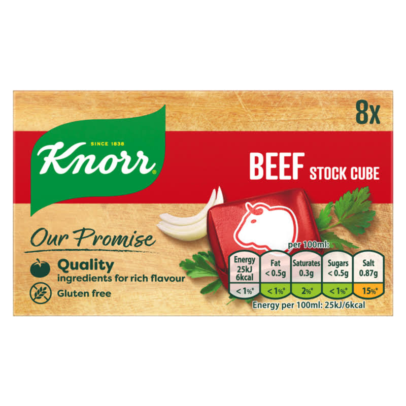 Knorr Stock Cubes - Beef, 8x10g