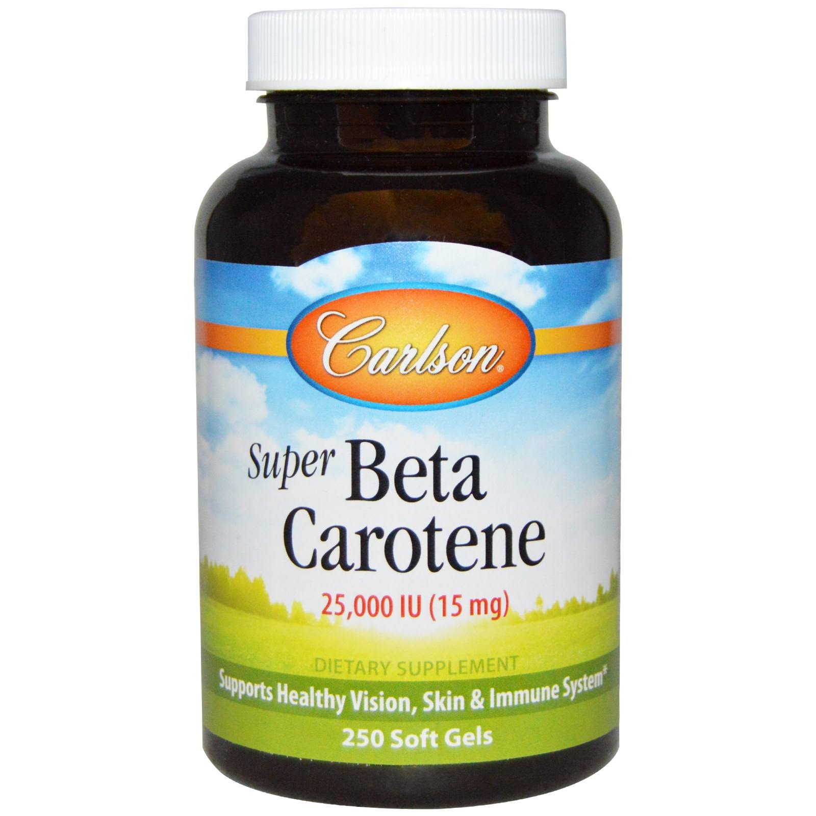 Carlson Labs Super Beta Carotene 25 000 IU Dietary Supplement - 250ct