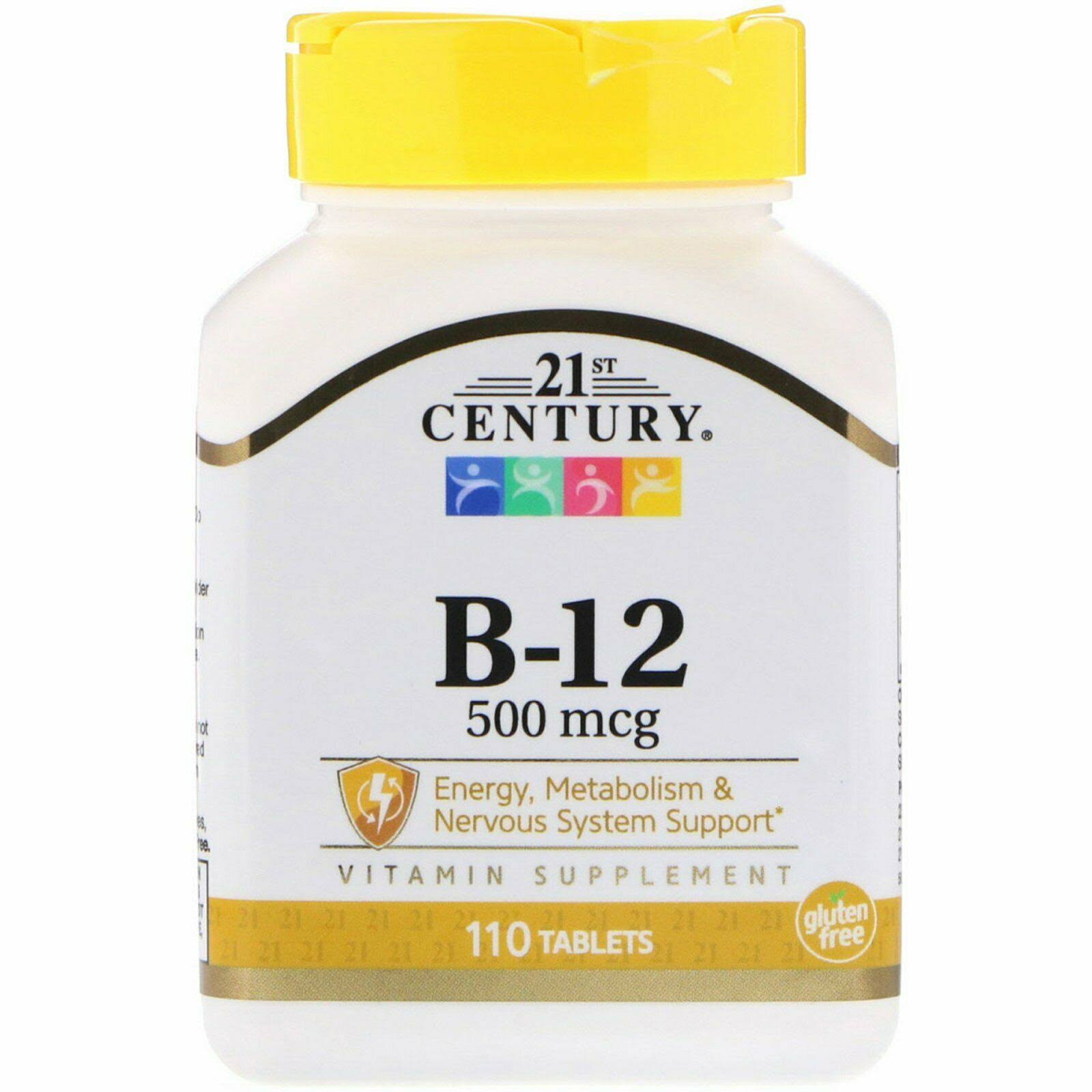 21st Century Vitamin B-12 Dietary Supplement - 500mcg, 110 Tablets