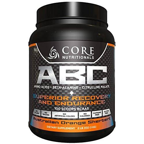 Core Nutritionals ABC Pre-Workout Supplement, Australian Orange Sherbe