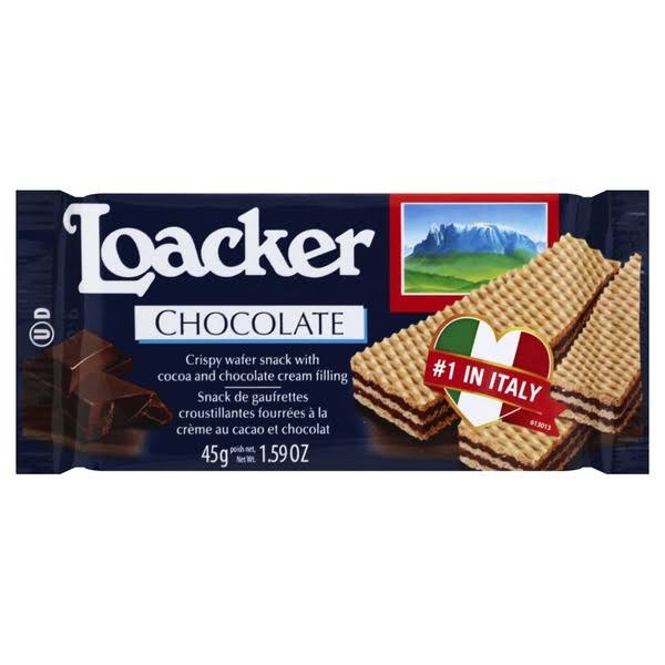 Loacker Wafer, Chocolate - 45 g