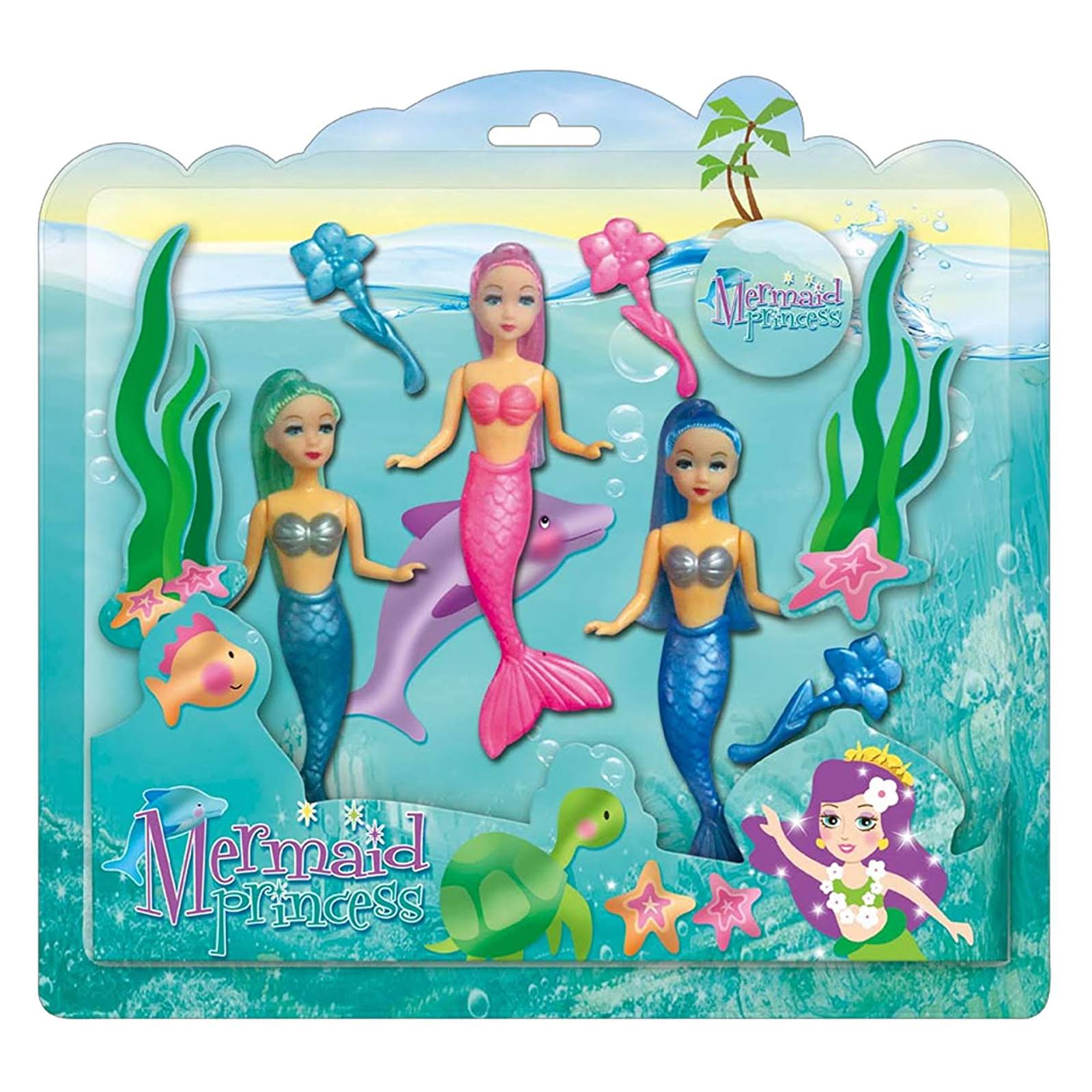 Mermaid Princess Dolls Set of 3 Girls Toys