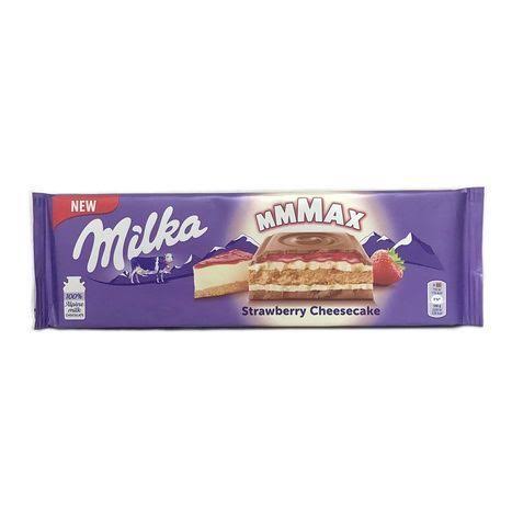 Milka Chocolate Strawberry Cheesecake - 10.58 Ounces - Armen Market - Delivered by Mercato