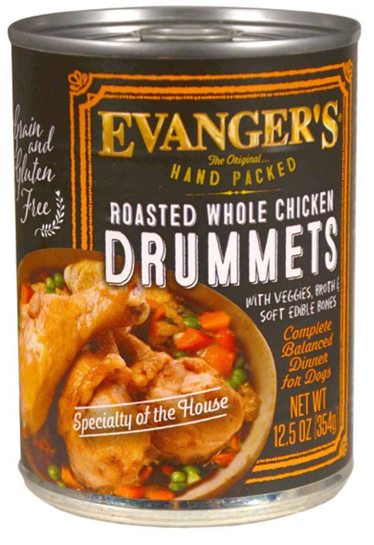 Evanger's Roasted Chicken Drummette Grain Free Dinner