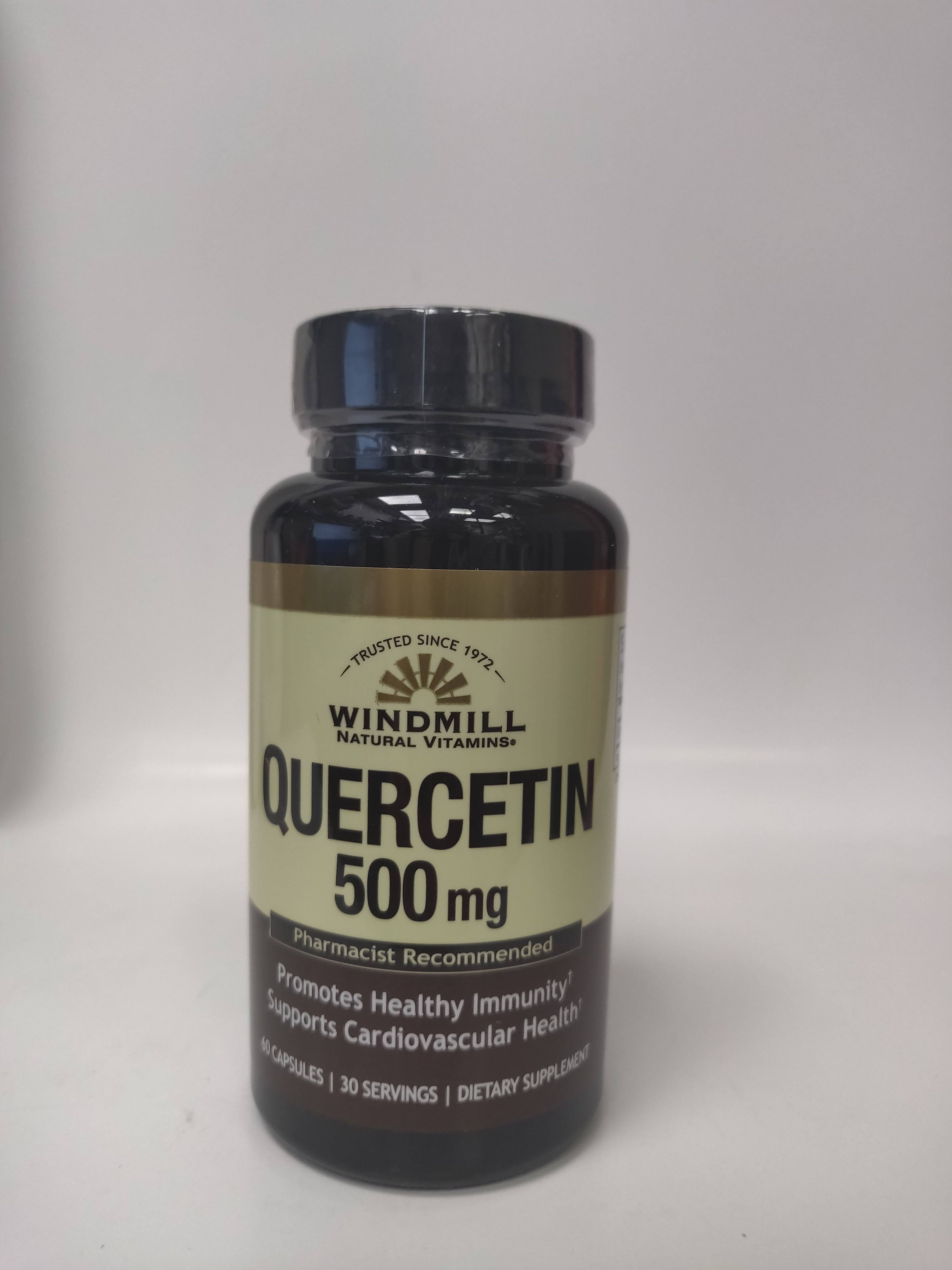 Windmill Natural Vitamins Quercetin 500 mg - 60 Capsules Dietary Supplement Antioxidant