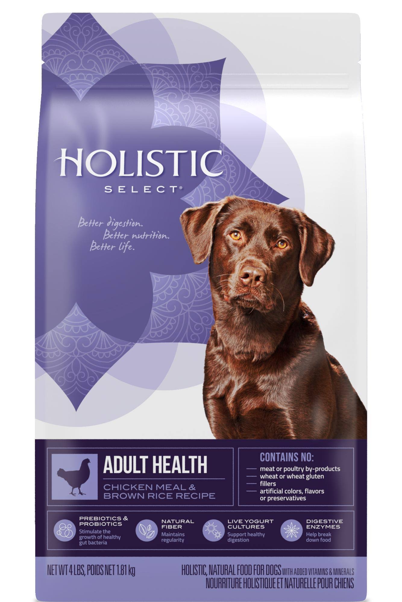 Holistic Select Radiant Adult Health Dry Dog Food - Chicken Meal & Rice Recipe, 30 Lb