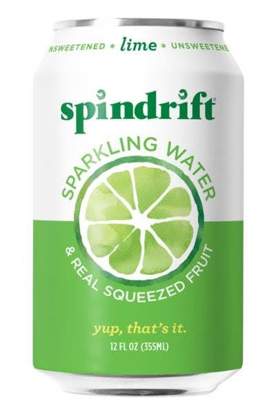 Spindrift Unsweetened Lime Sparkling Water - 12 fl oz