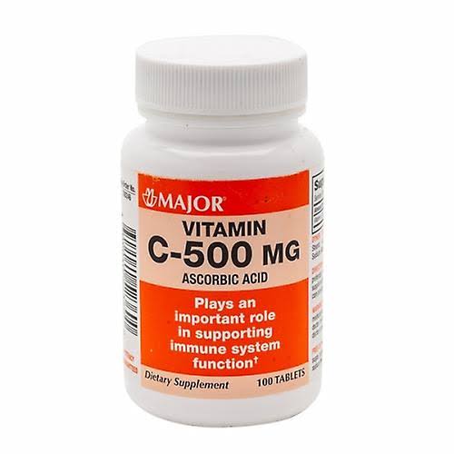 Major Vitamin C Dietary Supplement - 500mg, 100 Tablets