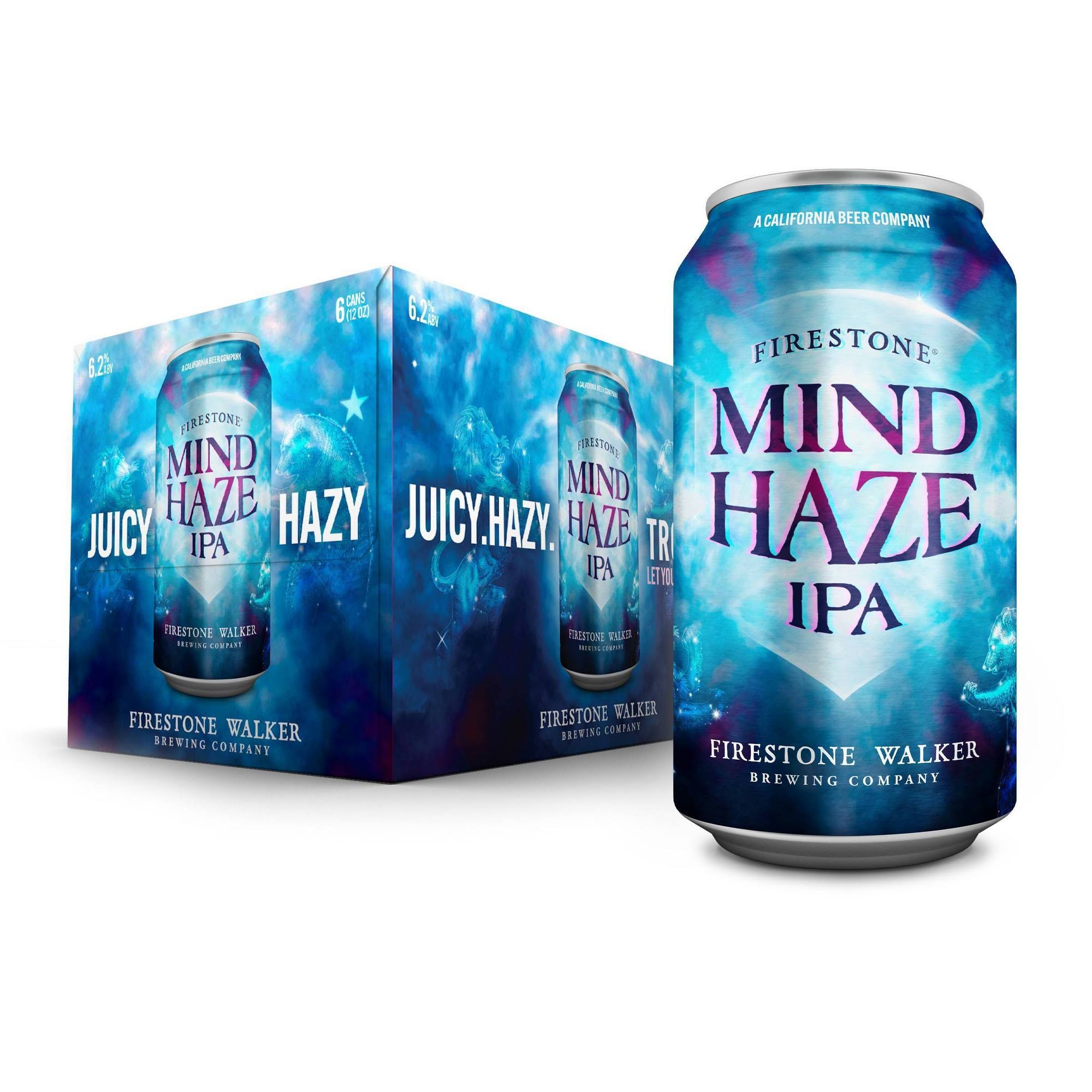 Firestone Walker Beer, IPA, Mind Haze, 6 Pack - 6 pack, 12 fl oz cans