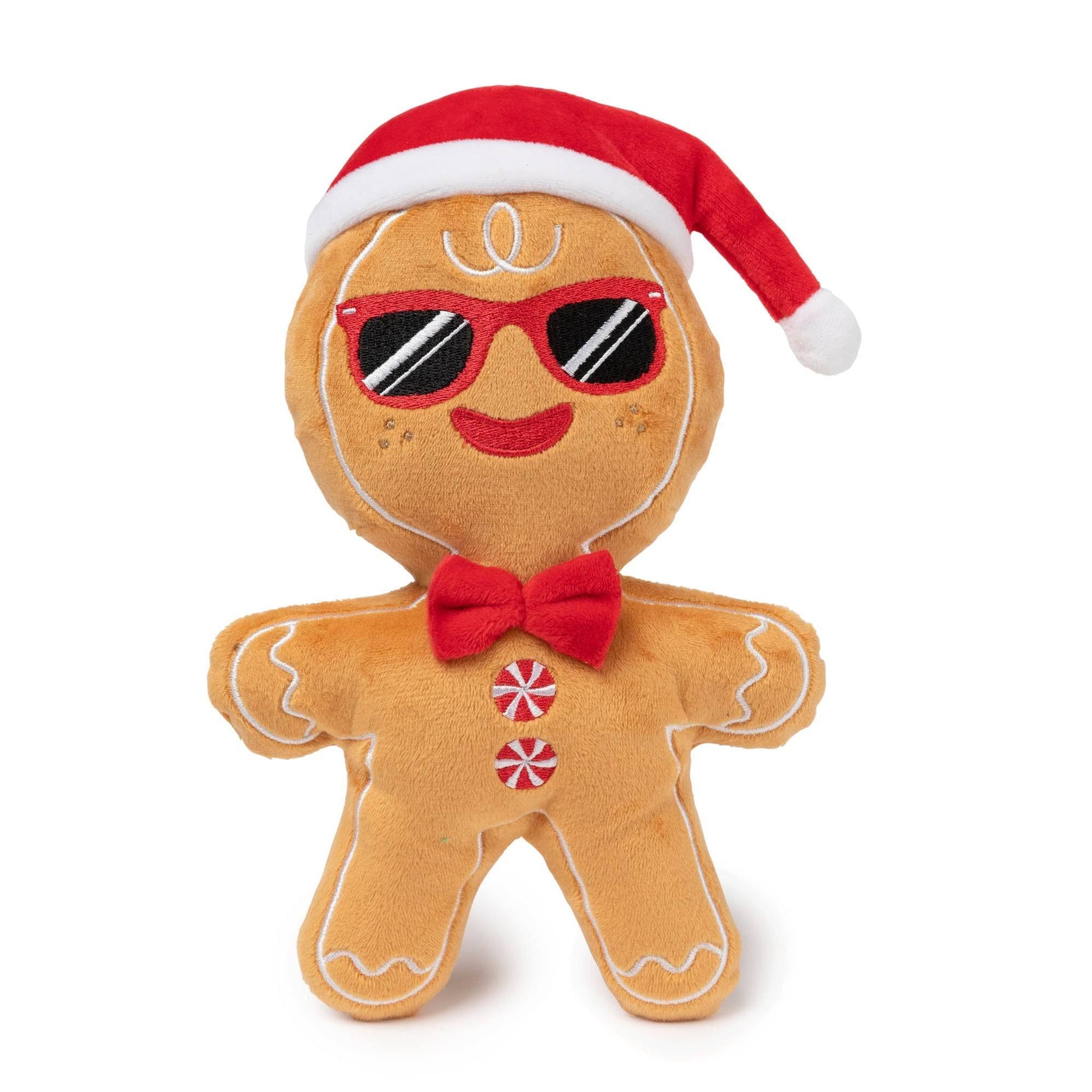 FuzzYard Christmas Dog Toy Mr Gingerbread Large